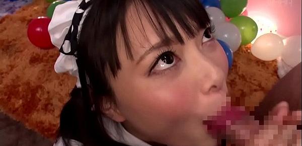  JAV star Airi Natsume CFNM maid blowjob cumshot Subtitled